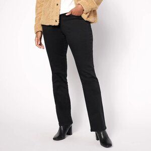 Belle by Kim Gravel Black Reg TripleLuxe Twill Baby Boot-Cut Jeans